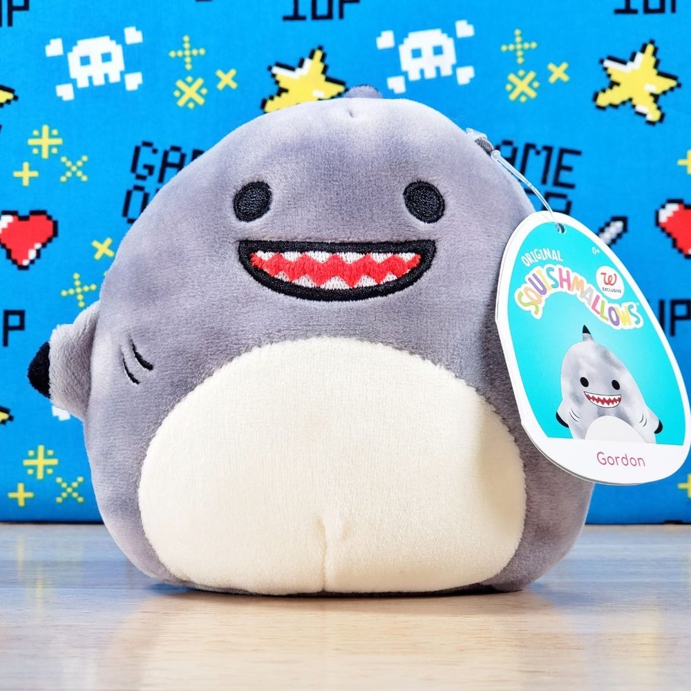 Squishmallow Gordon the Black Tipped Shark 5" UltraSoft Sealife Kids Toy Plush